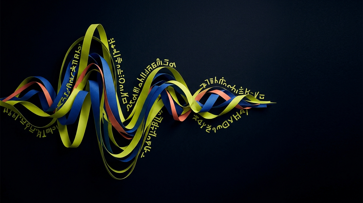 AskLyrics illustration of layered sound waves for song lyrics and synced karaoke